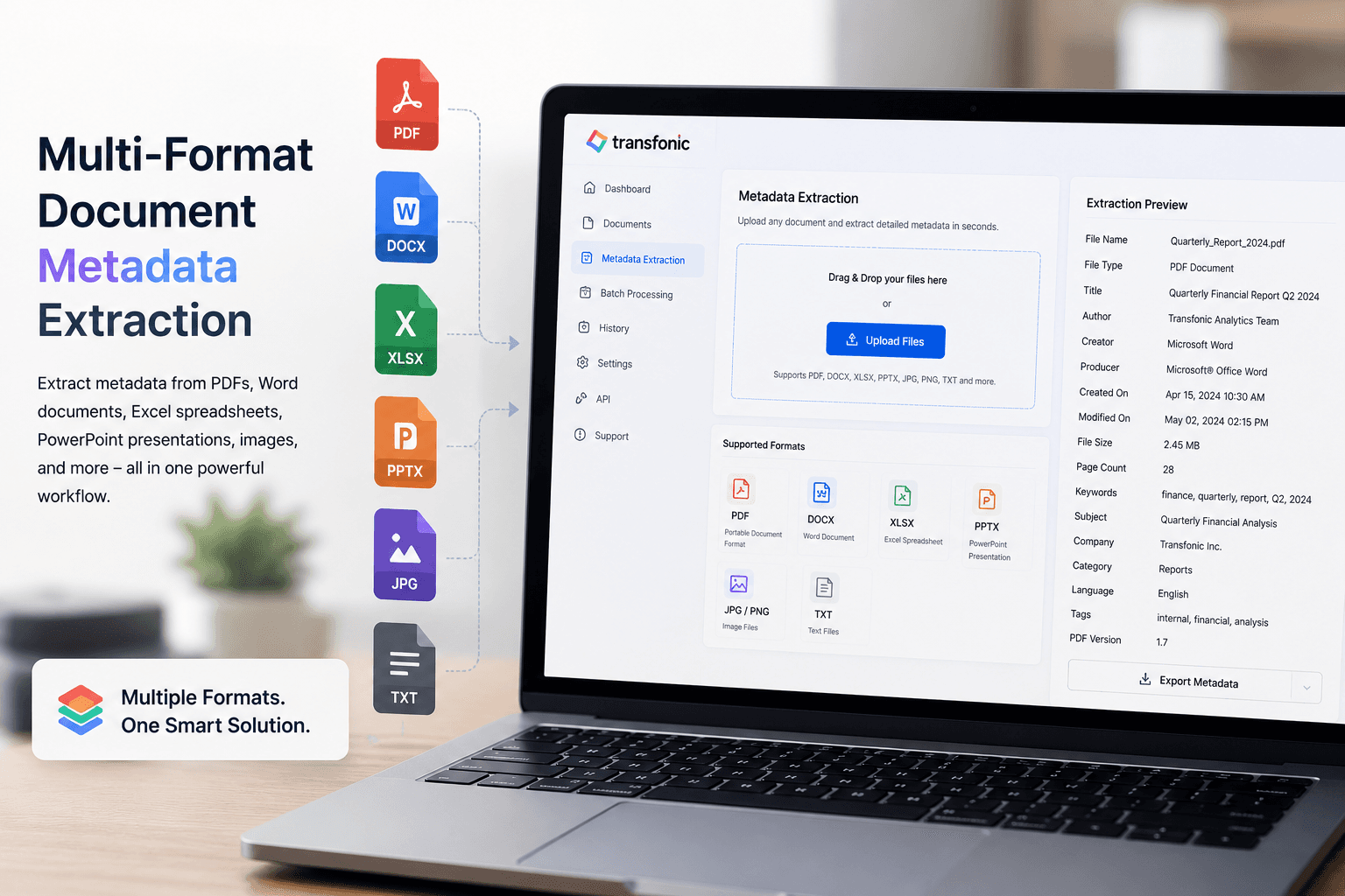 Multi-Format Document Metadata Extraction