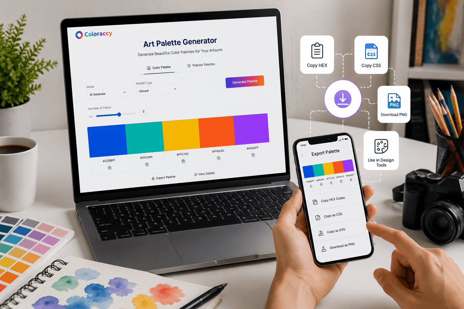 Export-Ready Color Palettes