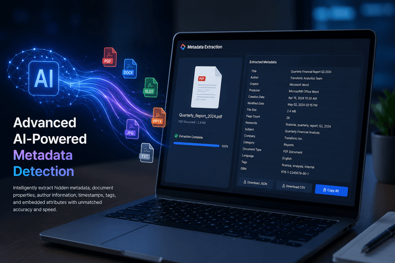 Advanced AI-Powered Metadata Detection