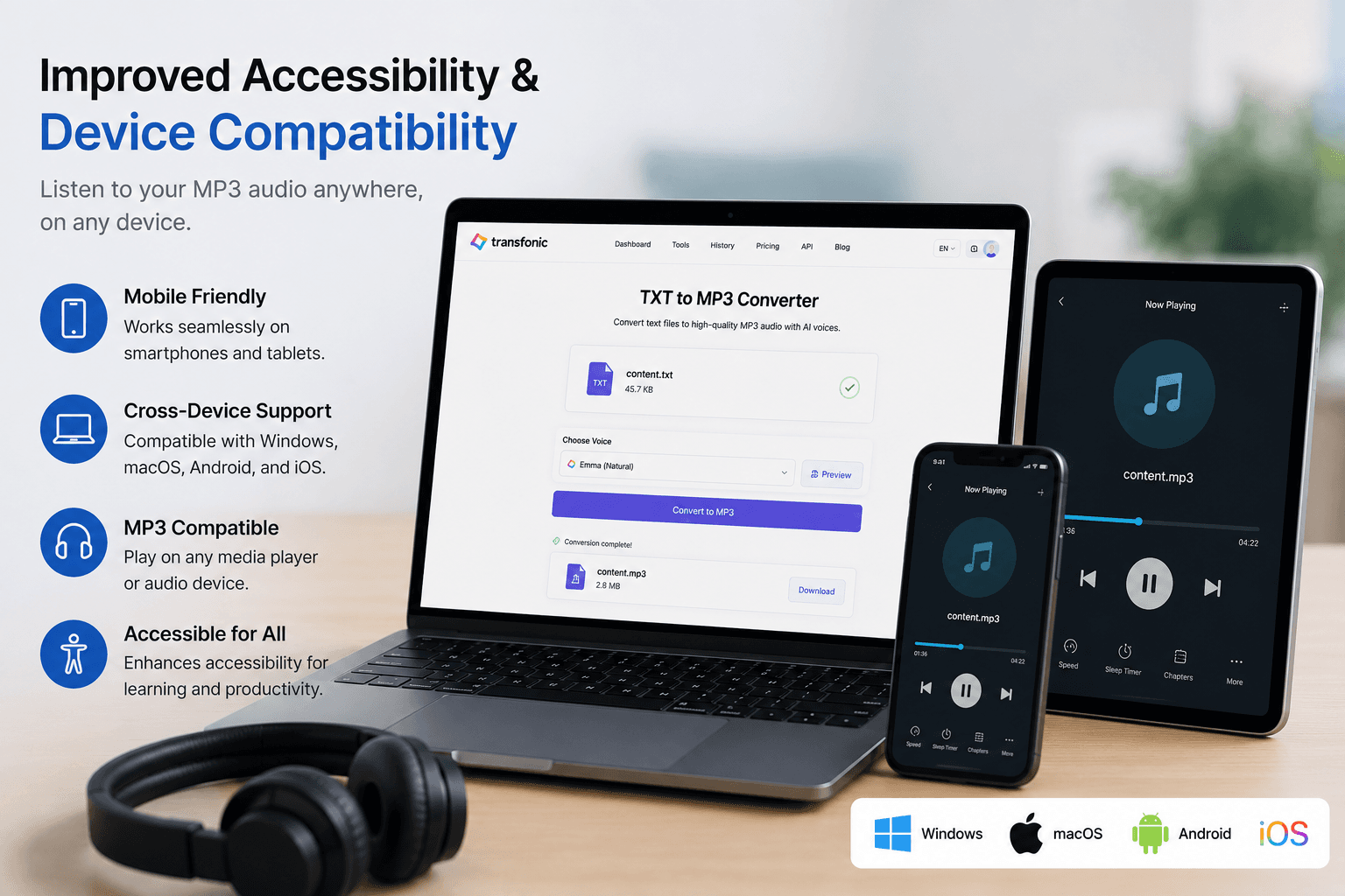 Improved Accessibility & Device Compatibility