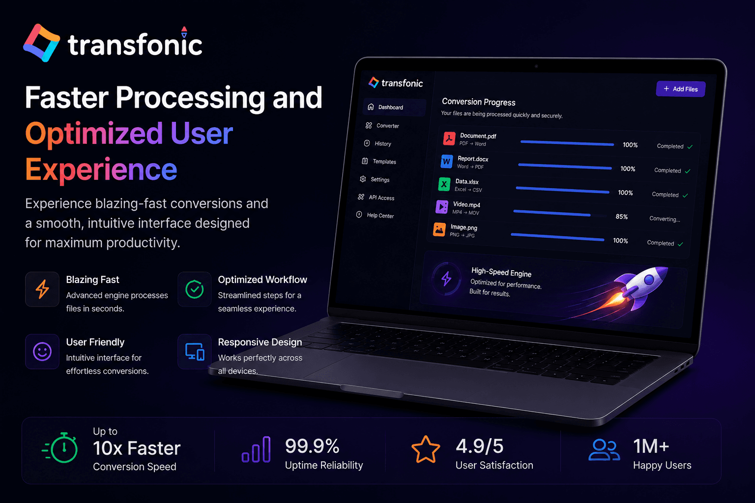 Faster Processing and Optimized User Experience