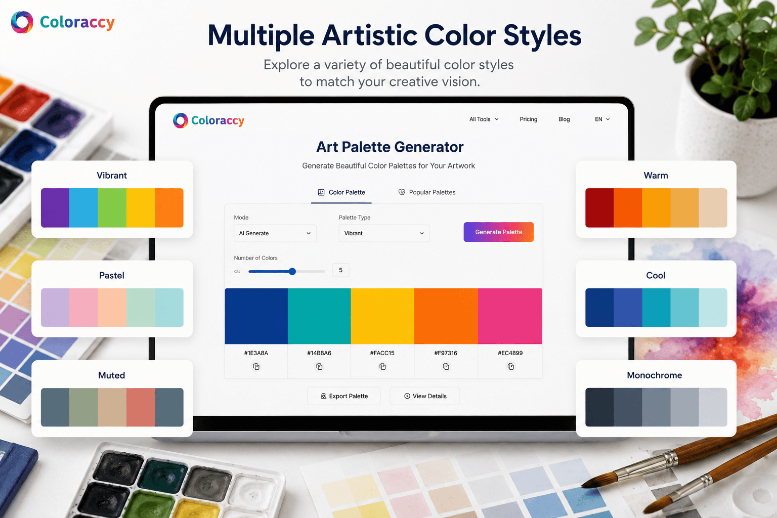 Multiple Artistic Color Styles